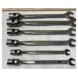 6 Craftsman Flex-Head Socket Wrenches 3/4'-3/8'