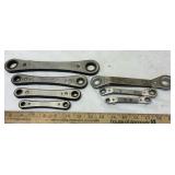 7 Craftsman SAE Ratcheting Box End Wrenches
