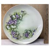 MZ Austria Purple Floral Plate