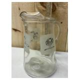 BC Comics Johnny Hart Glass Pitcher