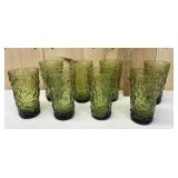 8 Anchor Hocking Lido Milano Bumpy Glasses
