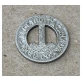 Detroit & Canada Tunnel Co Fare Token