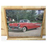 Framed 1957 Chevy Bel Air Convertible