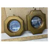 2 Small Decorative Wall Mirrors