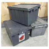 3 Flip Top Storage Containers