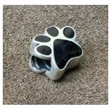 Sterling Silver Paw Print Charm