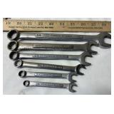 6 Craftsman SAE Combination Wrenches 5/16-3/4'