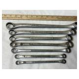 7 Craftsman SAE Double Box End Wrenches 3/8-1'