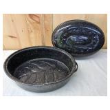 Enameled Roasting Pan w/ Lid