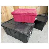 3 Flip Top Storage Containers