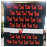 Biederlack Red & Black Scottie Dog Blanket-