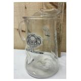 BC Comics Johnny Hart Glass Pitcher