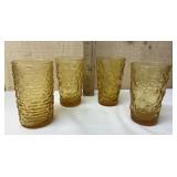 Anchor Hocking Lido Milano Amber Glasses
