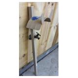 Metal Garden Hose Rack w/ Spigot- Made in USA