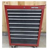 Rolling 9 Drawer Craftsman Tool Chest w/ Keys
