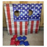 American Flag Corn Hole Boards & Bags