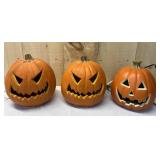 3 Halloween Jack-O-Lanterns