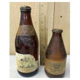 Blatz & Budweiser Beer Bottles
