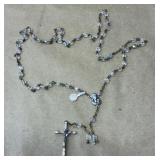 Crystal Beaded Rosary Stamped Italy