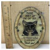 Please Don't Let the Cat Out Stained Glass