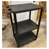 3 Tier Poly Cart- Crack in Shelf