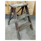 Vintage Wood Step Stool