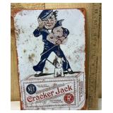 Tin Cracker Jack Sign