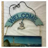 Beach Welcome Sign