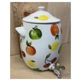 Fruit Themed Ceramic Drink Dispenser