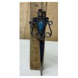Turquoise Inlay Letter Opener