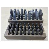 2 Blocks of Letter Punches
