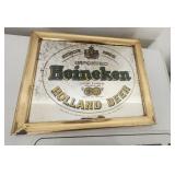 Heineken Beer Adv Mirror Sign 17x14