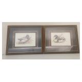 Pair of Joel Kirk Framed Duck Prints 18x15
