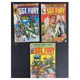 3 Marvel Sgt. Fury Comics