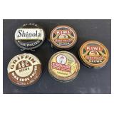 5 Shoe Polish Containers