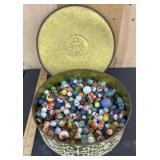 Large Tin of Marbles