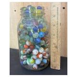Mason Jar of Marbles