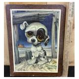 1960s Pity Puppy Lithograph by Artist Gig