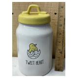 Rae Dunn 'Tweet Heart' Jar #181