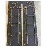 Pair of Metal Wall Hanging Stands