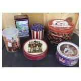 6 Tins- Neiman Marcus, Maxwell House, Queen