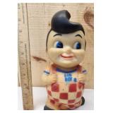 Vintage Big Boys Plastic Coin Bank