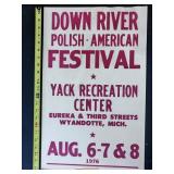 1976 Down River Polish-American Festival Poster