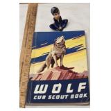 Wolf Cub Scout Book and Figure