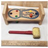 Playskool 1960's Cobbler Bench w/ Hammer