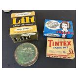 Tintex Fabric Dye, Clorox, Twinkle Copper Cleaner