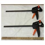 2 Ratcheting Bar Clamps