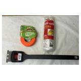New BBQ Brush, Flagging Tape, Drop Cloth