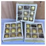 2 5/8' Glass Christmas Ornaments