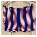 1970's Mens Striped Short Shorts